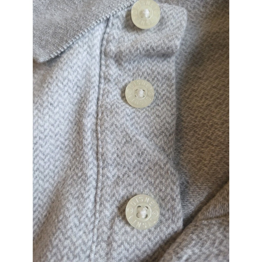 Mickey Mouse Polo Shirt Mens Large Walt Disney World Gray Mickey Vintage Disney - Picture 10 of 15